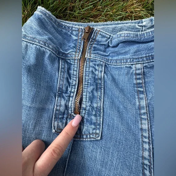 70s Vintage Wrangler Dual Front Zipper Bell Bottoms Sz 28 - Picture 5 of 12